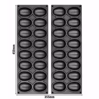 Plates for Tartelette Machine TMOPH - 16x Egg/Oval