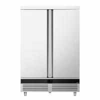GASTRO-COOL | Hladnjak nehrđajući čelik (inox) PREMIUM - 1200 l - od -2 °C do +8 °C - s 2 vrata - ventilirano hlađenje, automatsko odmrzavanje, LED rasvjeta