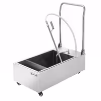 Filtar za friteznо ulje - 48 l/min | 370 W | 450x890x880 mm - na kotačima | nehrđajući čelik | tihi motor 55 dB - uključuje 5 filtara
