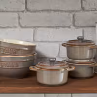 STAUB | CERAMIQUE - Mini Cocotte - Ø 100mm - rund - keramik - antikgrå