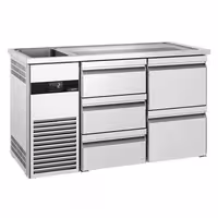 Direct Draw Beer Dispenser / Kegerator PREMIUM - 1550x700mm - 5 Drawers