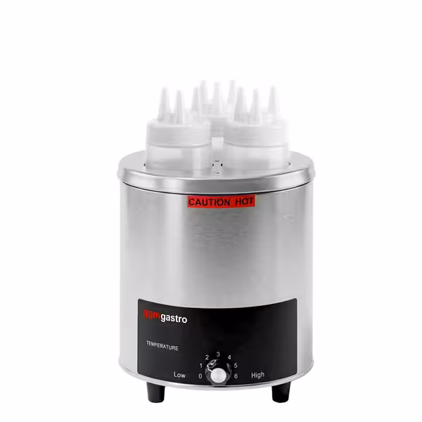 Incalzitor electric de sosuri - 550 W - pentru 3 flacoane - cu vas interior inclus