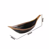 (6 adet) Teşhir Kasesi - CROCKER - Melamin - 170ml - 305x100mm - Derinlik:75mm - Kahverengi/Terrakotta
