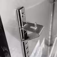 Potporna rešetka za hladnjak za pića - 588x526 mm - crna - plastificirana - uklj. 4 kvačice za pričvršćivanje - za GKS908N-B & GKS908NK-B - Visina rešetke: 20 mm