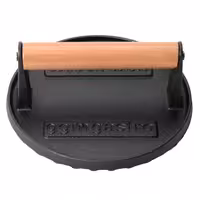 Preša za burgere – lijevano željezo – Ø 175 mm – rebrasta