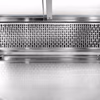 Countertop refrigerated display case - 118L - 695mm - Double glazing - round - 1 folding glass door - for fresh fish