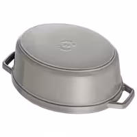 STAUB | Mini Cocotte Oval Enamelled Cast Iron Casserole Dish – 150 mm Oval – Graphite Grey