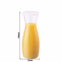(12 pieces) CAMBRO | Camliter Beverage Carafe – 250 ml – With Lid – CAMWEAR® Polycarbonate