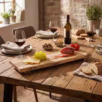 (4 pieces) Serving board with legs - 190x530x40mm