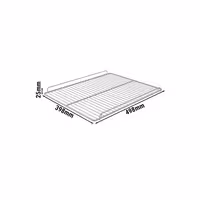 Potporna rešetka - 498x398 mm - svijetlosiva - plastificirano - za GK374UEG