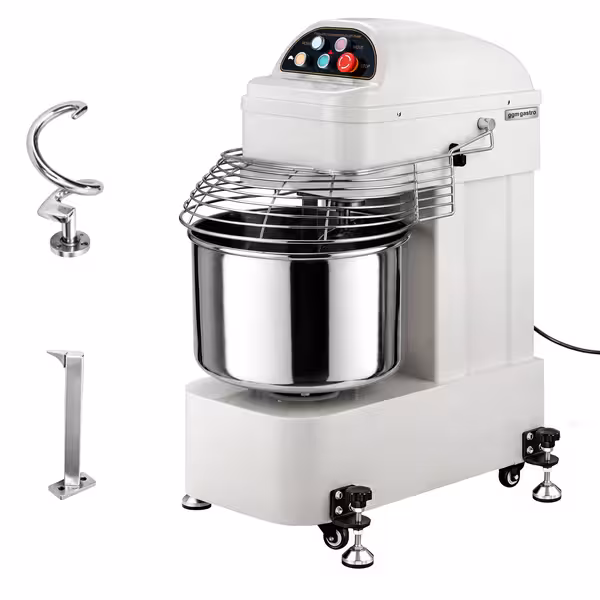 Amassadeira de espiral profissional - 30 litros / 12 kg - 2 velocidades - com cuba fixa