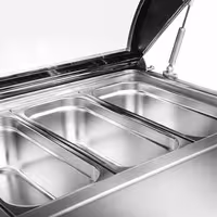 Countertop Ice Cream Display Freezer - 867mm - Static cooling - with LED lighting - for 4 x 5 litres Napoli pans - hinged glass lid