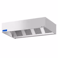 Commercial Wall-Mounted Extractor Hood with Motor – 2000mm – with Speed Controller, Baffle Filters & Lighting