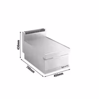 Neutrális elem - 400 mm - fiókkal - 1x GN 1/1 vagy 2x GN 1/2