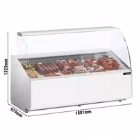 Serve Over Counter - 1881mm - front panel white - capacity 387 litres