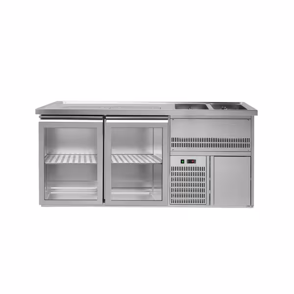 Pivski štand Premium PLUS - 1950x700 mm - 2 staklena vrata
