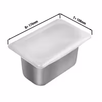 Silikonski poklopac za GN 1/9 spremnik - silikon - 176x108 mm - perivo u perilici posuđa