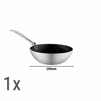 Wok-Pann-Set – Aluminium – 3-Deeler