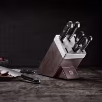 ZWILLING | GOURMET SharpBlock - Självslipande knivblock - 7-delars - brun