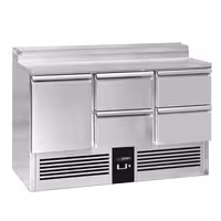 Pripremni rashladni pult PREMIUM - 1368x700 mm - 1 vrata i 4 ladice - za 8x GN 1/6