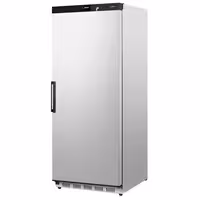 Lagerkühlschrank Edelstahl PREMIUM - 600 Liter - mit 1 Tür - Innenseite der Tür aus Kunststoff