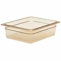 (6 szt.) CAMBRO | Pojemnik GN 1/2 H-PAN™ – wysokość: 100 mm – odporny na wysoką temperaturę – bursztynowy