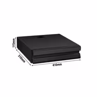 Fioka za talog kave – pojedinačna – 410 x 510 x 115 mm – s slavinom – mat crna