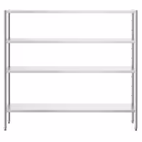 رفوف ستانلس ستيل PREMIUM - 2000x490mm - عمق: 500 mm - 4 رفوف (قابلة للتعديل) - الحمولة: 320 kg