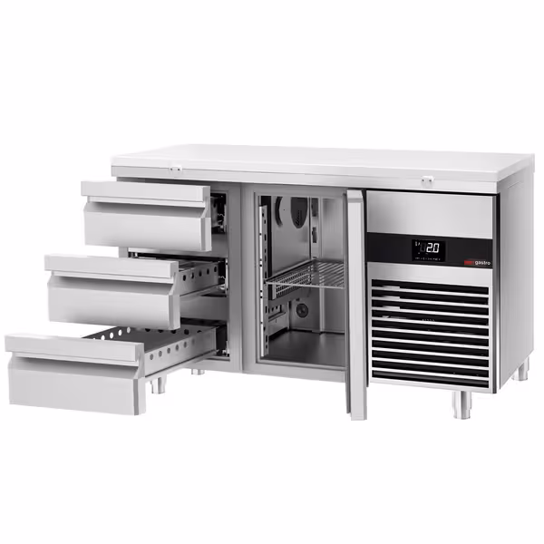 Külmlett PREMIUM - 1400x700 mm - 281 l - ventileeritud jahutus - Värv valge