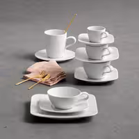 (6 adet) SELTMANN WEIDEN | Tabak - köşeli düz - 165x165 mm - Beyaz
