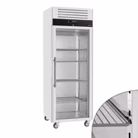 Szafa mroźnicza ECO – stal nierdzewna – GN 2/1 – 700 L – z 1 drzwiami szklanymi