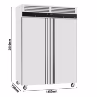 Szafa chłodnicza ECO – stal nierdzewna – 1200 L – z 2 drzwiami