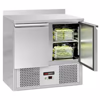 Rashladni pult ECO - 900x700 mm - 240 l - Statičko hlađenje - s 1 vrata - s 2 ladica - Podignuti rub