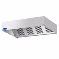 Commercial Wall-Mounted Extractor Hood with Motor – 2000mm – with Speed Controller, Baffle Filters & Lighting