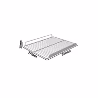 Potporna rešetka - 340x276 mm - svijetlosiva - plastificirano - za GK175UG