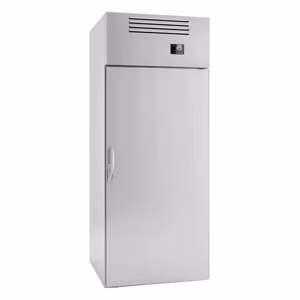 Szafa chłodnicza ze stali nierdzewnej PREMIUM - GN 2/1 - EN 600x400 - 1300L - 940x1075mm - 1 drzwi - na wózek (roll-in) EN 600x400; LED; HACCP; chłodzenie wentylowane - Na Polska