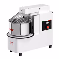 Spiralna miješalica za tijesto - 22 l / 18 kg - 1 brzina - podizna glava i uklonjiva posuda - s mehaničkim timerom - 400 V