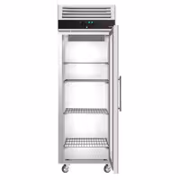 Szafa mroźnicza ECO – stal nierdzewna – 600 L – z 1 drzwiami szklanymi