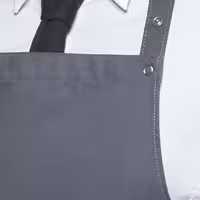 (6 pieces) KARLOWSKY | Bib Apron Tenerife – Anthracite - 75 x 95 cm - Adjustable Neck - 2 Pockets
