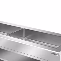 Buffettheke kalt KOPENHAGEN - 2310mm - mit Kühlwanne - für 6x GN 1/1 - Edelstahl