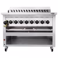 Commercial Gas Chargrill - for Adana & Shish Kebabs - 15 Auto-Rotating Skewers - 36.2kW - Freestanding - 1120mm - 790mm Deep - 8 Burners