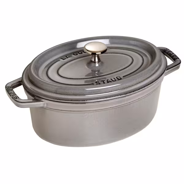 STAUB | LA COCOTTE - Cocotte - oval - 230mm - gjutjärn - grafitgrå