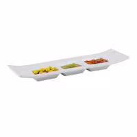 (6 adet) Sos Kasesi - Melamin - CASUAL - 290x90mm - Köşeli - Derinlik:30mm - Beyaz