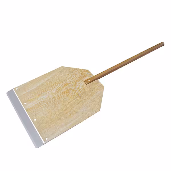 Lopata za pizzu - drvo - 435x360 mm - drška drvena