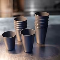 (24 pcs) Polycarbonate Cup (reusable) - 300ml - Grey