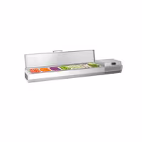 Aukstuma galda vitrīna PREMIUM PLUS - 1733x413 mm - 6 x GN 1/3