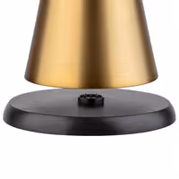 Şarj Edilebilir Masa Lambası - CONE - 3 kademeli kısılabilir - Ø130x180mm - Gold