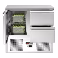 Rashladni pult ECO - 903x700 mm - 240 l - Statičko hlađenje - s 1 vrata - s 2 ladica