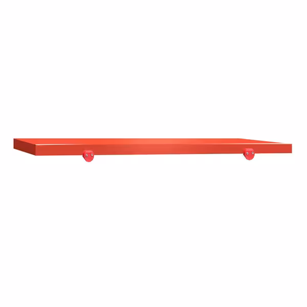 Placă de tăiere pentru masa de lucru – 1400 x 700 mm – Conformă cu HACCP – Roșie