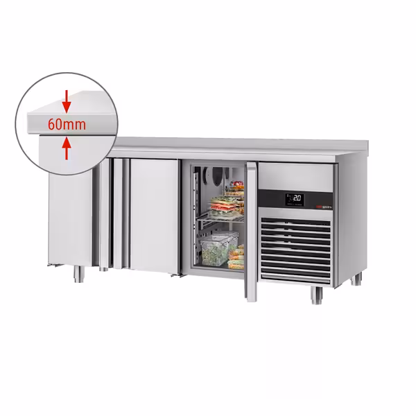 Rashladni pult PREMIUM - 1865x600 mm - 385 l - Ventilirano hlađenje - s 3 vrata